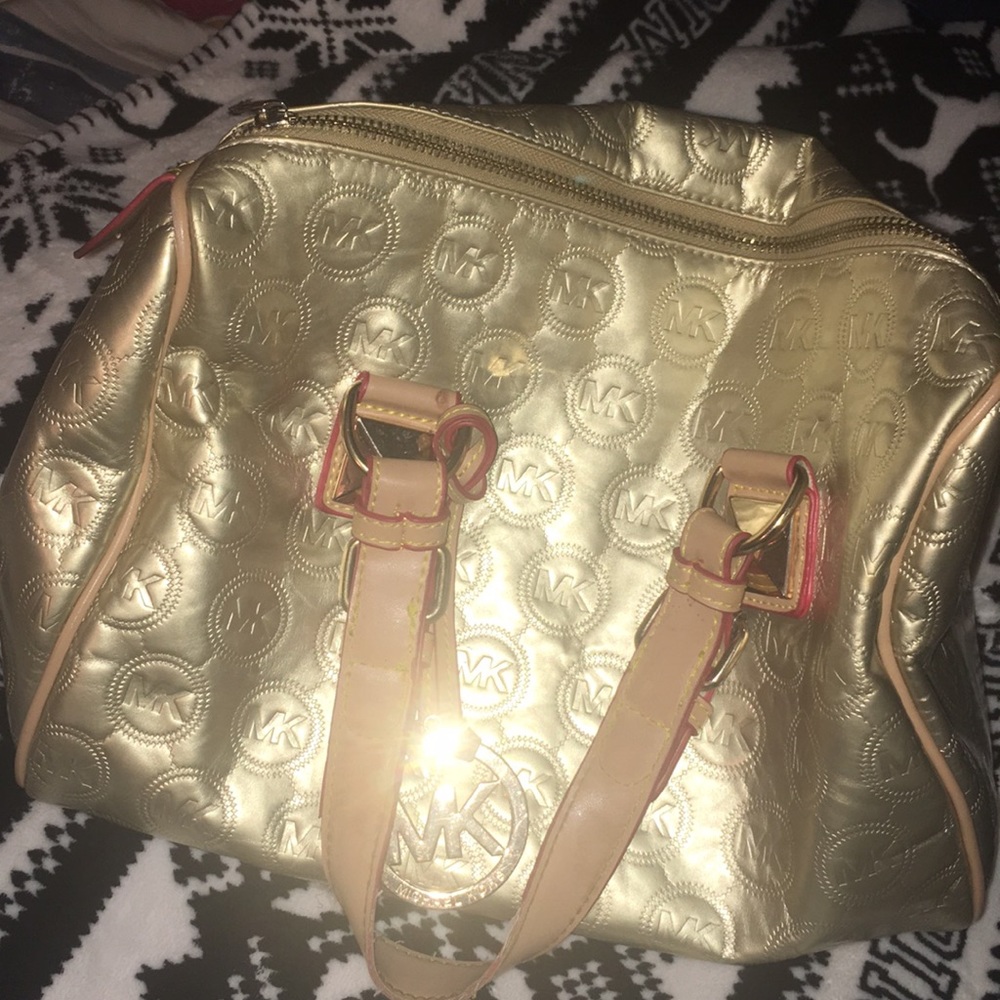 Gold MK purse
